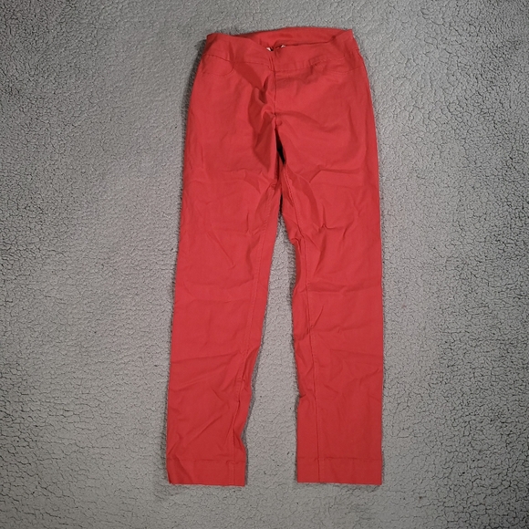 Soft Surroundings Pants Womens XS Ponte Slim Leg Mid Rise Pull On Stretch Pink - Picture 1 of 9